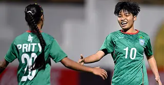 অনূর্ধ্ব-১৭ নারী সাফ চ্যাম্পিয়নশিপ: নেপালের বিপক্ষে জয়ে ফিরলো বাংলাদেশ